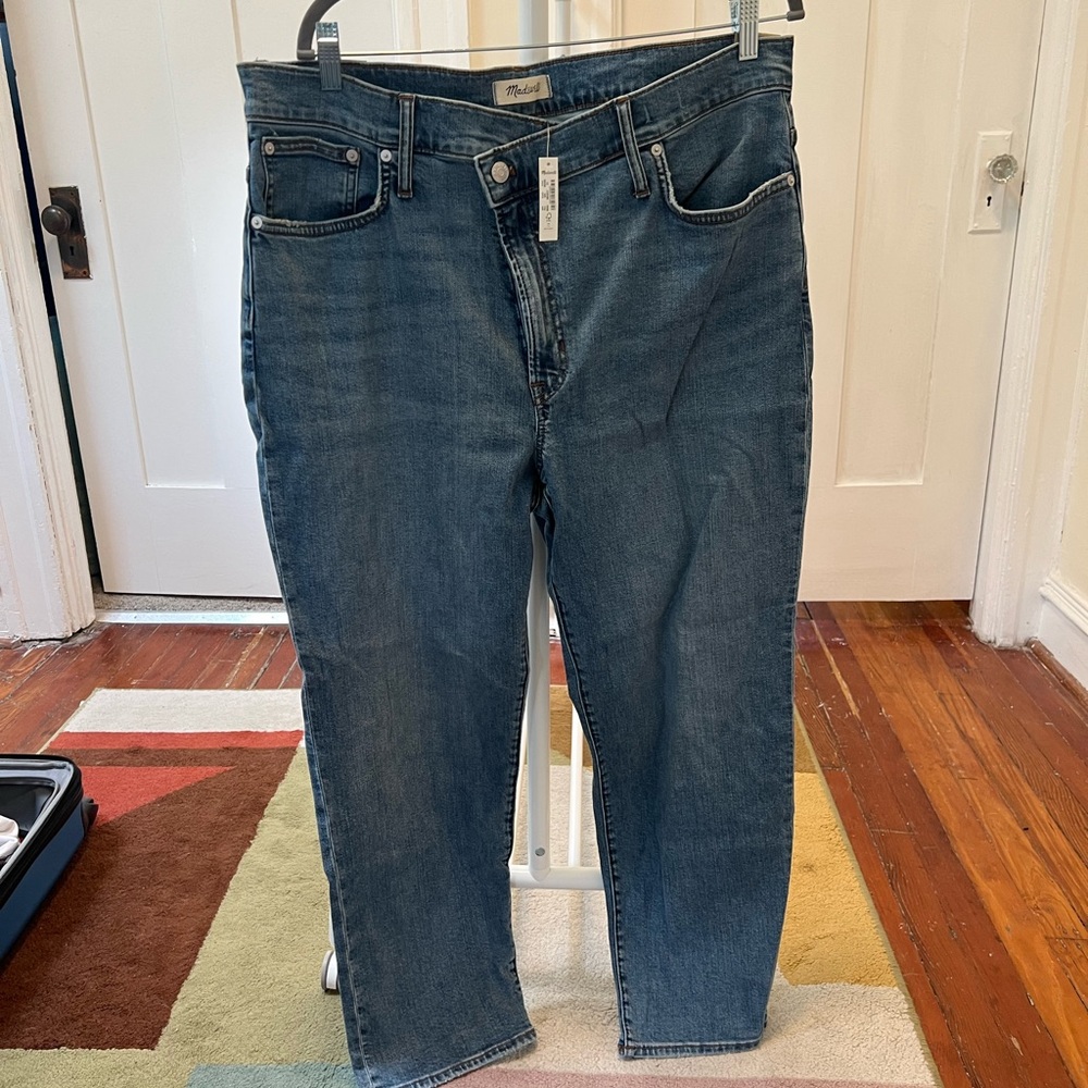 Madewell Perfect Vintage Straight Jean: Crossover Edition / 33 / MALVERN WASH - Picture 5 of 9